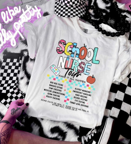 {School Nurse Tour} Graphic Tee