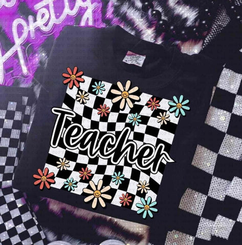 {Retro Teacher} Graphic Tee