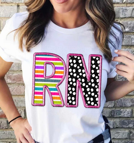 {RN-Mixed Material} Graphic Tee