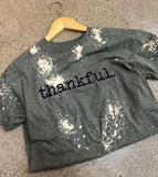 {Thankful-Olive Green} Graphic Tee