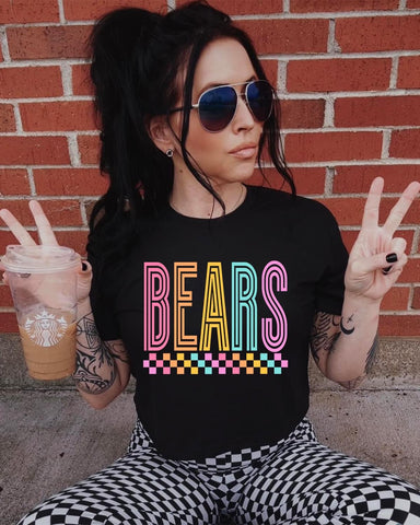 {Neon Retro Mascot} Graphic Tee