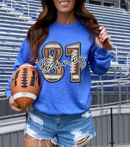 {Custom Football Name & Number} Sweatshirt