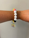 {Teacher Key Ring} Silicone Bracelet