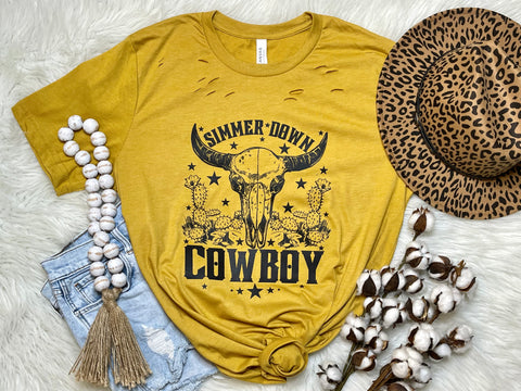 {Simmer Down Cowboy} Graphic Tee