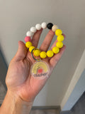 {Teacher Key Ring} Silicone Bracelet