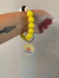 {Teacher Key Ring} Silicone Bracelet