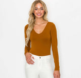 {Long Sleeve Bodysuit} 2 Colors