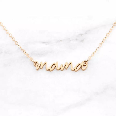 {Mama Necklace} Gold