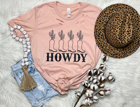 {Howdy Boots} Graphic Tee